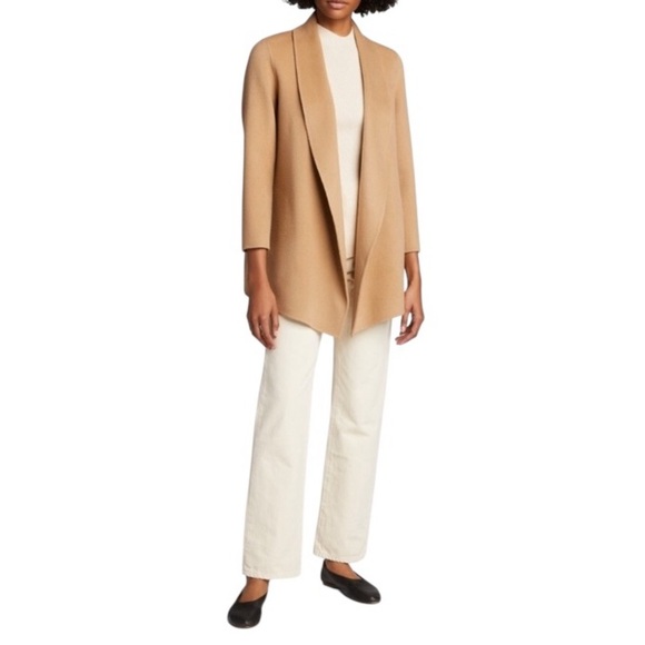 EUC/LIKE NEW Theory Clairene Double-Face Wool Cashmere Jacket/Coat in Camel - S - Picture 2 of 13
